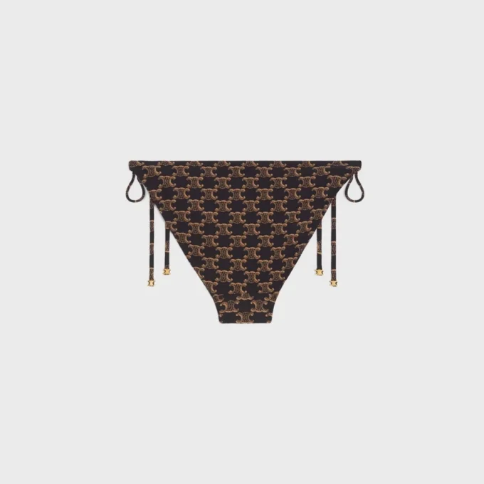 Slip da bagno in jersey monogramma opaco