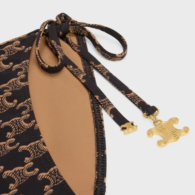 Slip da bagno Triomphe in jersey Monogram opaco Slip da bagno Triomphe in jersey Monogram opaco