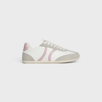 Sneaker basse con lacci CELINE Jogger in pelle di vitello e pelle scamosciata
