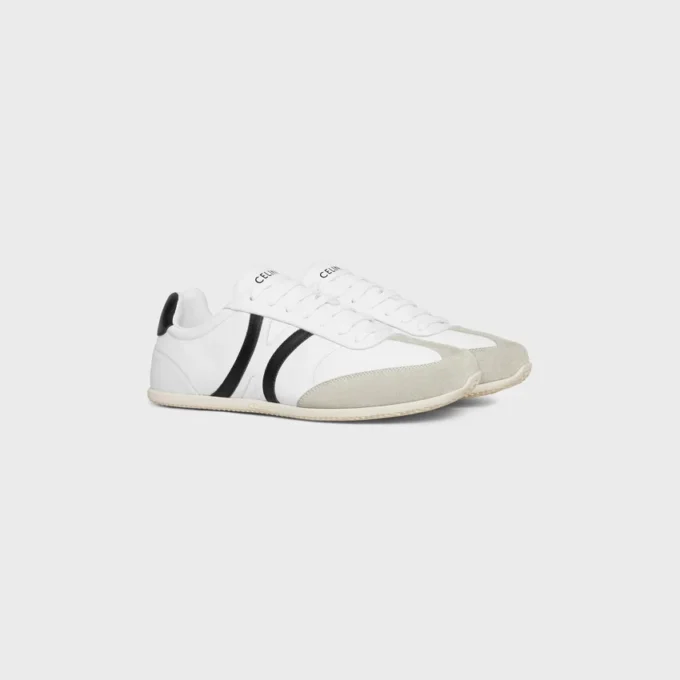 Sneaker basse con lacci CELINE Jogger in pelle di vitello e pelle scamosciata Sneaker basse con lacci CELINE Jogger in pelle di vitello e pelle scamosciata
