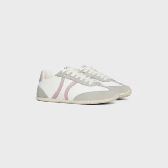 Sneaker basse con lacci CELINE Jogger in pelle di vitello e pelle scamosciata