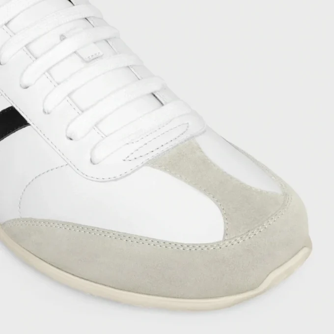 Sneaker basse con lacci CELINE Jogger in pelle di vitello e pelle scamosciata Sneaker basse con lacci CELINE Jogger in pelle di vitello e pelle scamosciata