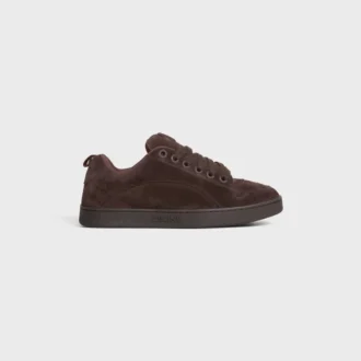 Sneaker basse stringate CELINE Huntington in pelle di vitello scamosciata e mesh