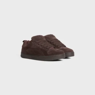 Sneaker basse stringate CELINE Huntington in pelle di vitello scamosciata e mesh