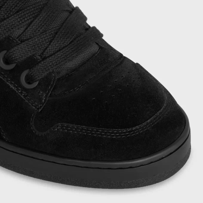 Sneaker basse stringate CELINE Huntington in pelle di vitello scamosciata e mesh Sneaker basse stringate CELINE Huntington in pelle di vitello scamosciata e mesh