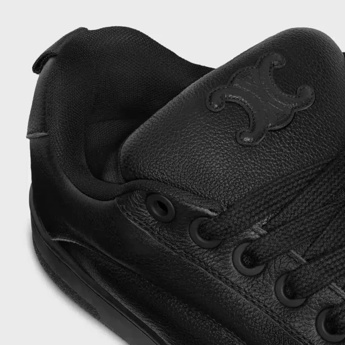 Sneaker basse stringate CELINE Huntington in pelle martellata e mesh Sneaker basse stringate CELINE Huntington in pelle martellata e mesh