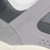 Sneaker basse stringate CELINE Trainer Ct-09 in pelle di vitello scamosciata, pelle di vitello e mesh Sneaker basse stringate CELINE Trainer Ct-09 in pelle di vitello scamosciata, pelle di vitello e mesh
