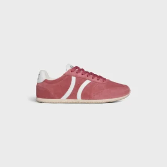 Sneaker CELINE Jogger Low con lacci e motivo Triomphe in pelle di vitello scamosciata e pelle di vitello