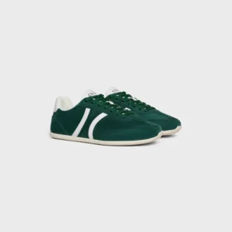 Sneaker CELINE Jogger Low con lacci e motivo Triomphe in pelle di vitello scamosciata e pelle di vitello