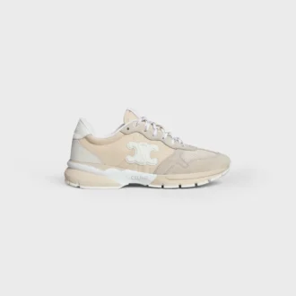 Sneaker CELINE Runner Cr-04 in nylon, rete, pelle di vitello e pelle scamosciata
