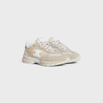 Sneaker CELINE Runner Cr-04 in nylon, rete, pelle di vitello e pelle scamosciata