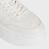 Sneaker con zeppa a blocco in pelle di vitello Sneaker con zeppa a blocco in pelle di vitello