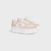 Sneaker con zeppa a blocco in pelle di vitello e pelle scamosciata Sneaker con zeppa a blocco in pelle di vitello e pelle scamosciata