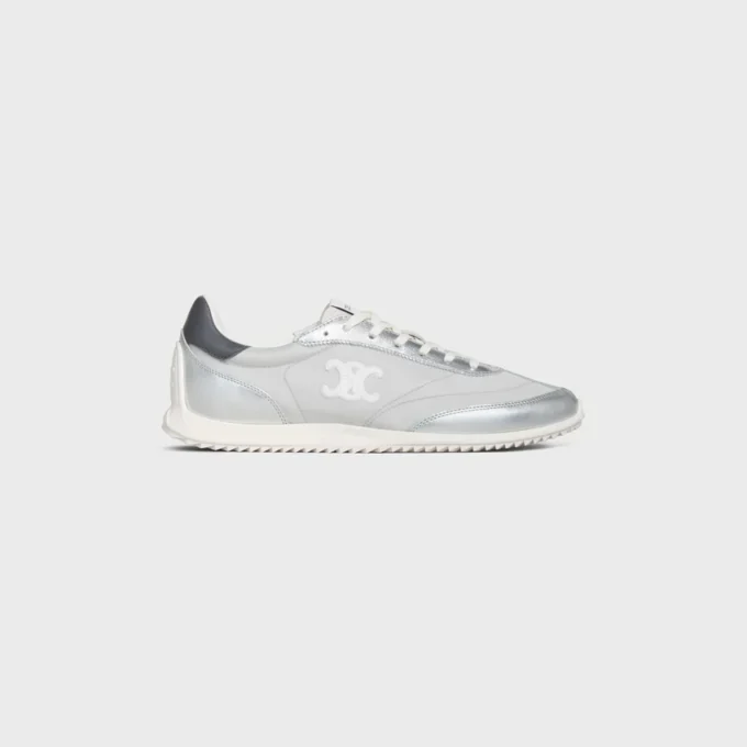 Sneaker Racer in nylon, pelle di vitello laminata e pelle di vitello Sneaker Racer in nylon, pelle di vitello laminata e pelle di vitello