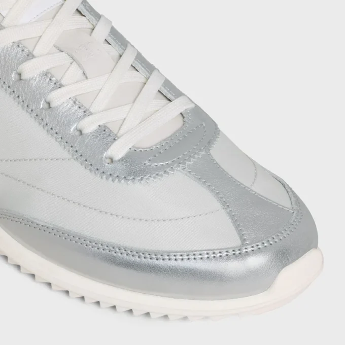Sneaker Racer in nylon, pelle di vitello laminata e pelle di vitello Sneaker Racer in nylon, pelle di vitello laminata e pelle di vitello