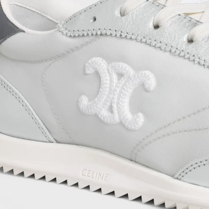 Sneaker Racer in nylon, pelle di vitello laminata e pelle di vitello Sneaker Racer in nylon, pelle di vitello laminata e pelle di vitello