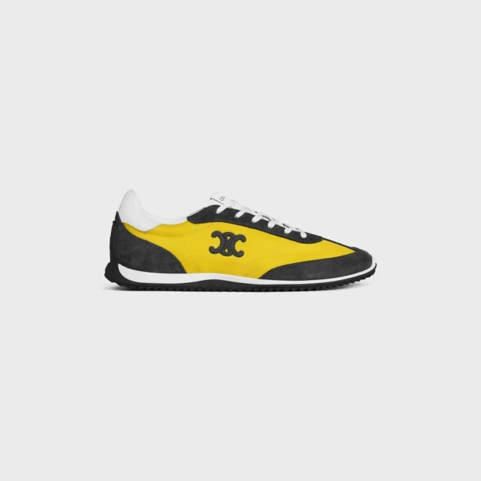 Sneaker Racer in nylon, pelle scamosciata e pelle di vitello Sneaker Racer in nylon, pelle scamosciata e pelle di vitello