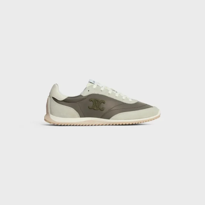 Sneaker Racer in nylon, pelle scamosciata e pelle di vitello Sneaker Racer in nylon, pelle scamosciata e pelle di vitello