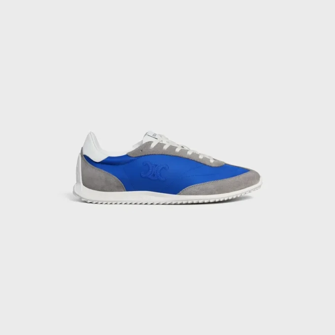 Sneaker Racer in nylon, pelle scamosciata e pelle di vitello Sneaker Racer in nylon, pelle scamosciata e pelle di vitello