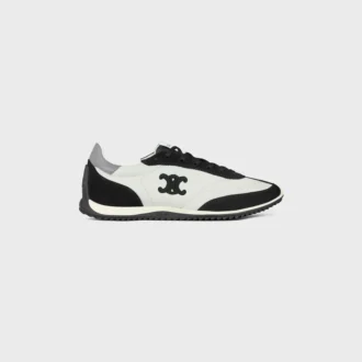 Sneaker Racer in nylon, pelle scamosciata e pelle di vitello Sneaker Racer in nylon, pelle scamosciata e pelle di vitello