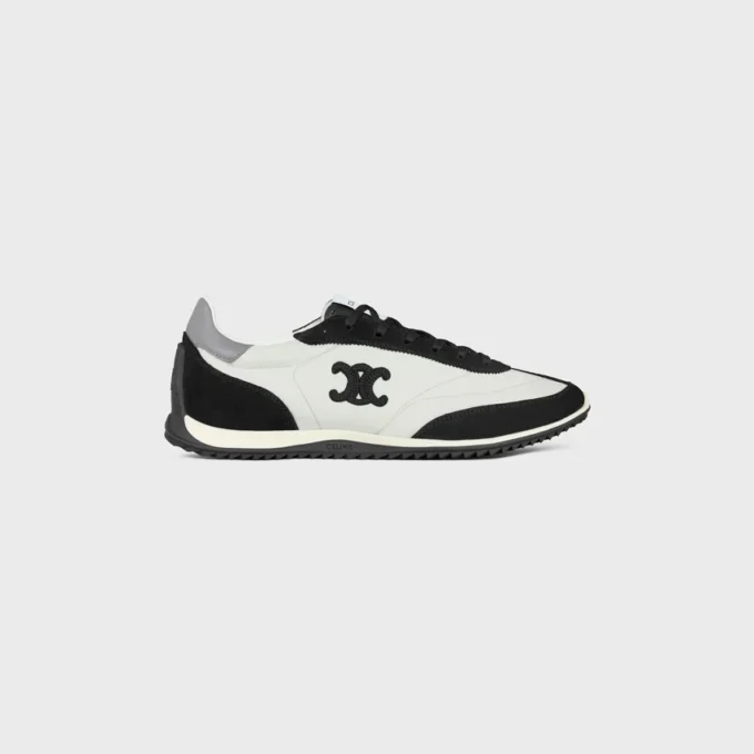 Sneaker Racer in nylon, pelle scamosciata e pelle di vitello Sneaker Racer in nylon, pelle scamosciata e pelle di vitello