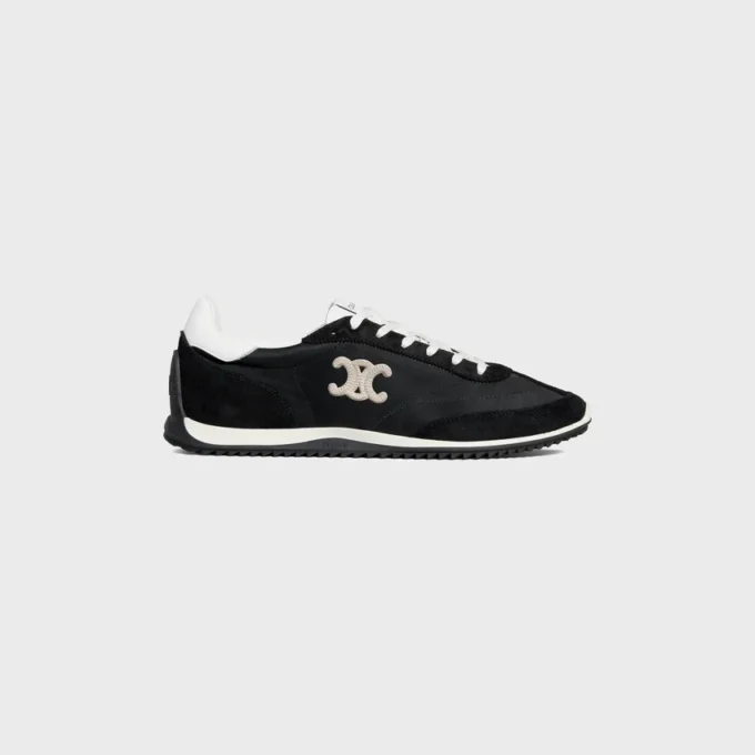 Sneaker Racer in nylon, pelle scamosciata e pelle di vitello Sneaker Racer in nylon, pelle scamosciata e pelle di vitello