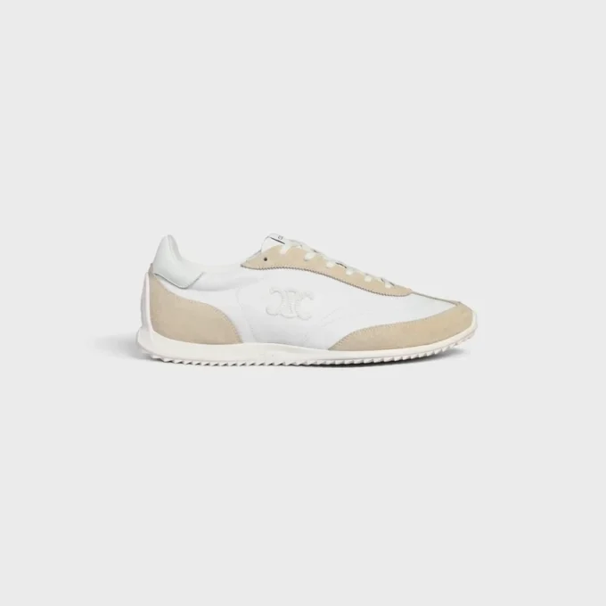 Sneaker Racer in nylon, pelle scamosciata e pelle di vitello Sneaker Racer in nylon, pelle scamosciata e pelle di vitello