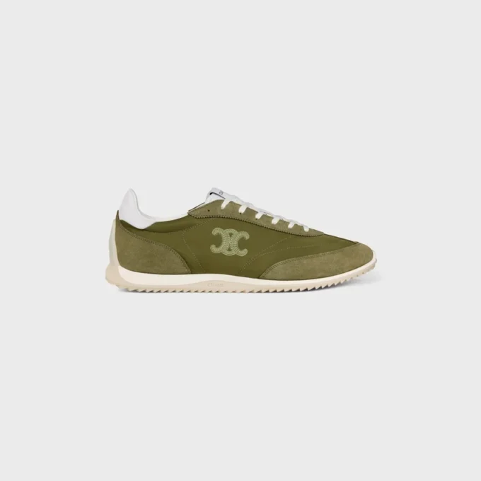Sneaker Racer in nylon, pelle scamosciata e pelle di vitello Sneaker Racer in nylon, pelle scamosciata e pelle di vitello