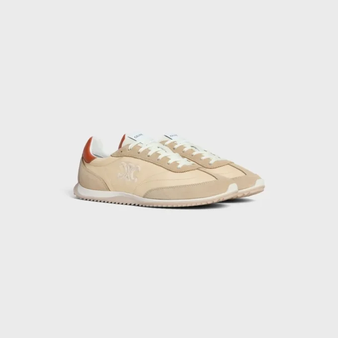 Sneaker Racer in nylon, pelle scamosciata e pelle di vitello Sneaker Racer in nylon, pelle scamosciata e pelle di vitello