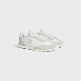Sneaker Racer in nylon, pelle scamosciata e pelle di vitello Sneaker Racer in nylon, pelle scamosciata e pelle di vitello