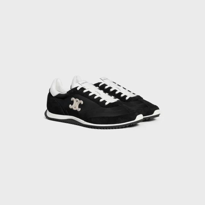 Sneaker Racer in nylon, pelle scamosciata e pelle di vitello Sneaker Racer in nylon, pelle scamosciata e pelle di vitello