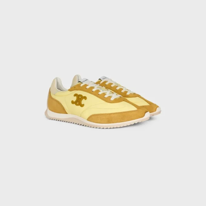 Sneaker Racer in nylon, pelle scamosciata e pelle di vitello Sneaker Racer in nylon, pelle scamosciata e pelle di vitello