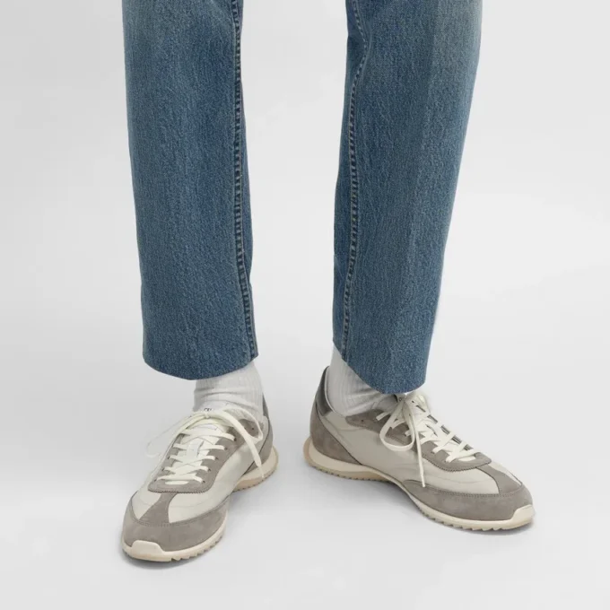 Sneaker Racer in nylon, pelle scamosciata e pelle di vitello Sneaker Racer in nylon, pelle scamosciata e pelle di vitello