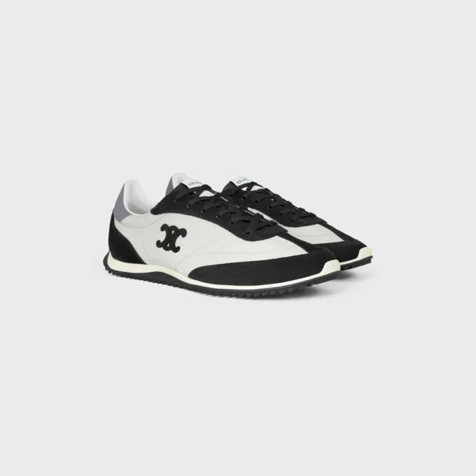Sneaker Racer in nylon, pelle scamosciata e pelle di vitello Sneaker Racer in nylon, pelle scamosciata e pelle di vitello