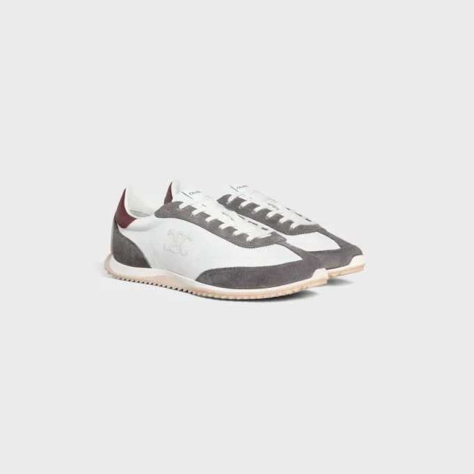 Sneaker Racer in nylon, pelle scamosciata e pelle di vitello Sneaker Racer in nylon, pelle scamosciata e pelle di vitello