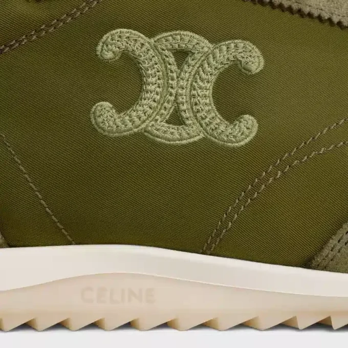 Sneaker Racer in nylon, pelle scamosciata e pelle di vitello Sneaker Racer in nylon, pelle scamosciata e pelle di vitello