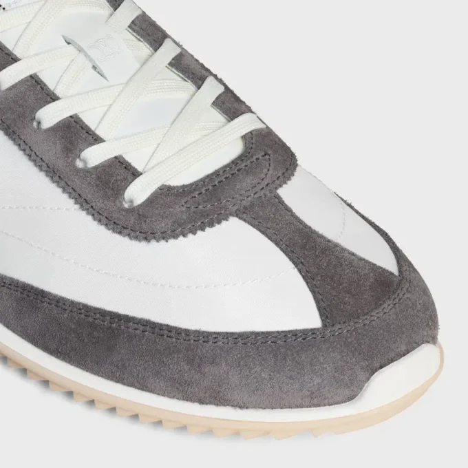 Sneaker Racer in nylon, pelle scamosciata e pelle di vitello Sneaker Racer in nylon, pelle scamosciata e pelle di vitello