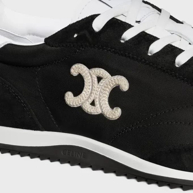Sneaker Racer in nylon, pelle scamosciata e pelle di vitello Sneaker Racer in nylon, pelle scamosciata e pelle di vitello