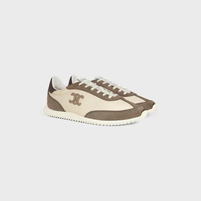 Sneaker Racer in nylon, pelle scamosciata e pelle di vitello Sneaker Racer in nylon, pelle scamosciata e pelle di vitello