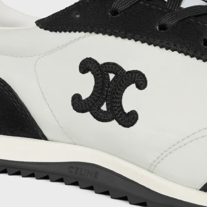 Sneaker Racer in nylon, pelle scamosciata e pelle di vitello Sneaker Racer in nylon, pelle scamosciata e pelle di vitello