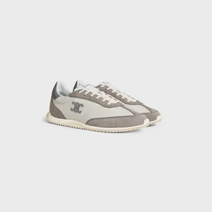 Sneaker Racer in nylon, pelle scamosciata e pelle di vitello Sneaker Racer in nylon, pelle scamosciata e pelle di vitello