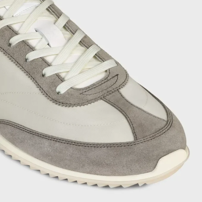 Sneaker Racer in nylon, pelle scamosciata e pelle di vitello Sneaker Racer in nylon, pelle scamosciata e pelle di vitello