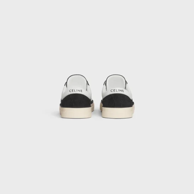 Sneaker stringata bassa CELINE Sunset in pelle di vitello scamosciata e pelle di vitello Sneaker stringata bassa CELINE Sunset in pelle di vitello scamosciata e pelle di vitello