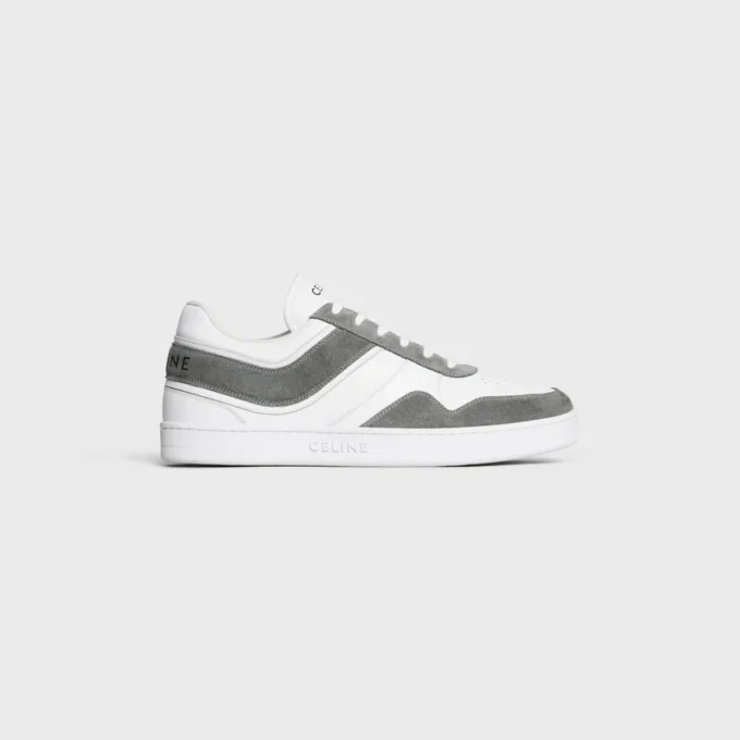 Sneaker Trainer in pelle di vitello scamosciata e pelle di vitello Sneaker Trainer in pelle di vitello scamosciata e pelle di vitello