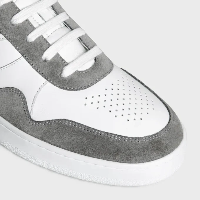 Sneaker Trainer in pelle di vitello scamosciata e pelle di vitello Sneaker Trainer in pelle di vitello scamosciata e pelle di vitello