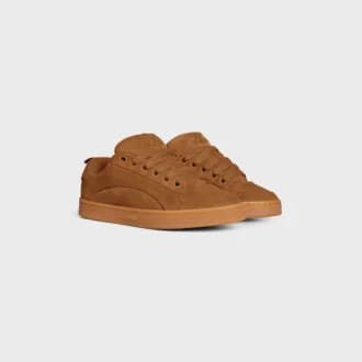 Sneaker basse stringate CELINE Huntington in pelle di vitello scamosciata e mesh