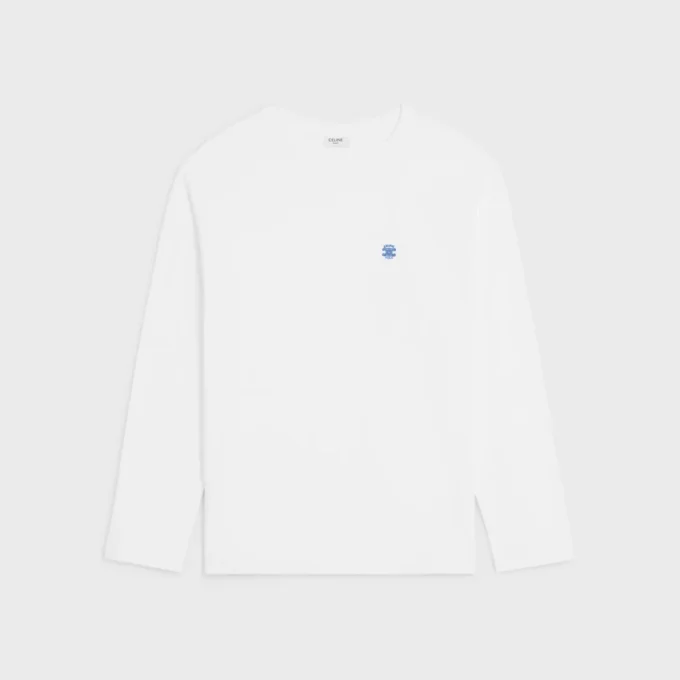 T-shirt ampia in jersey di cotone