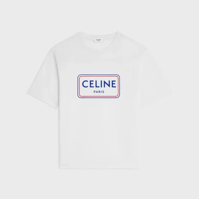 T-shirt ampia in jersey di cotone