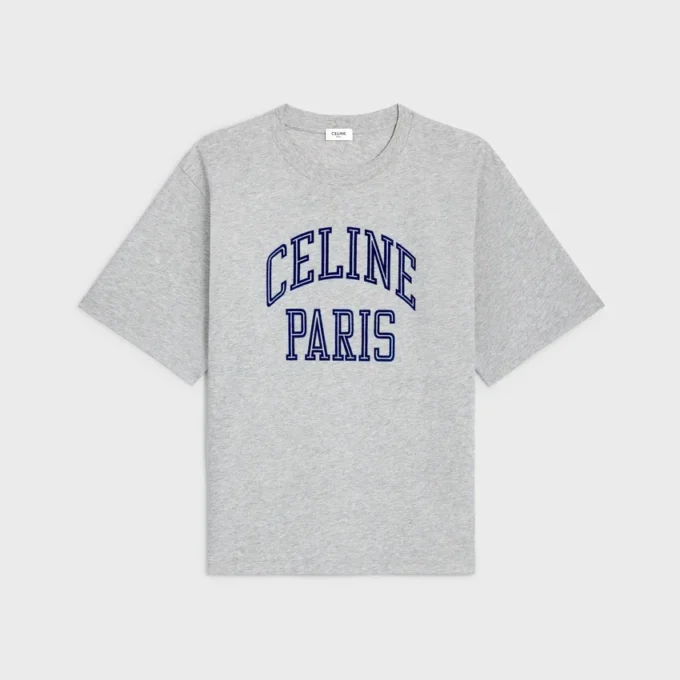 T-shirt ampia in jersey di cotone