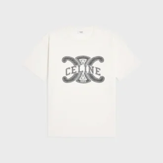 T-shirt ampia in jersey di cotone